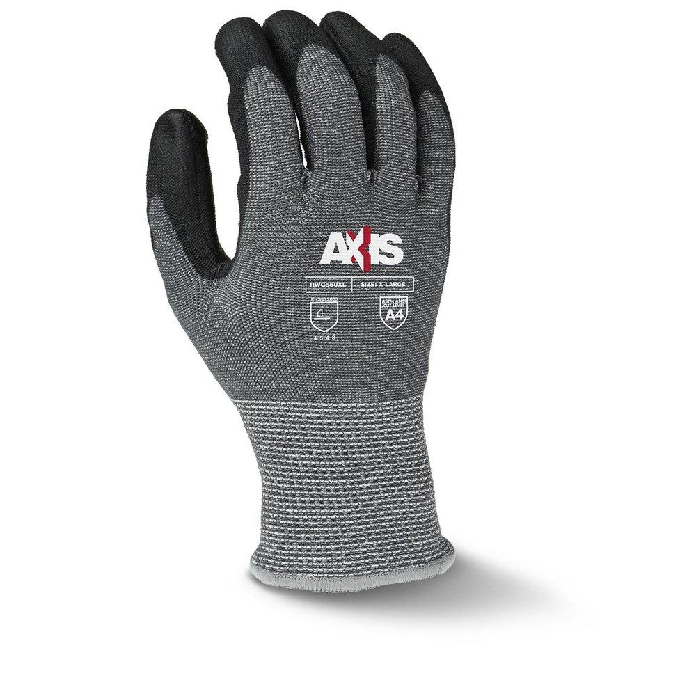 Radians Grey HPPE Protection Gloves in Grey, Black and Yellow 