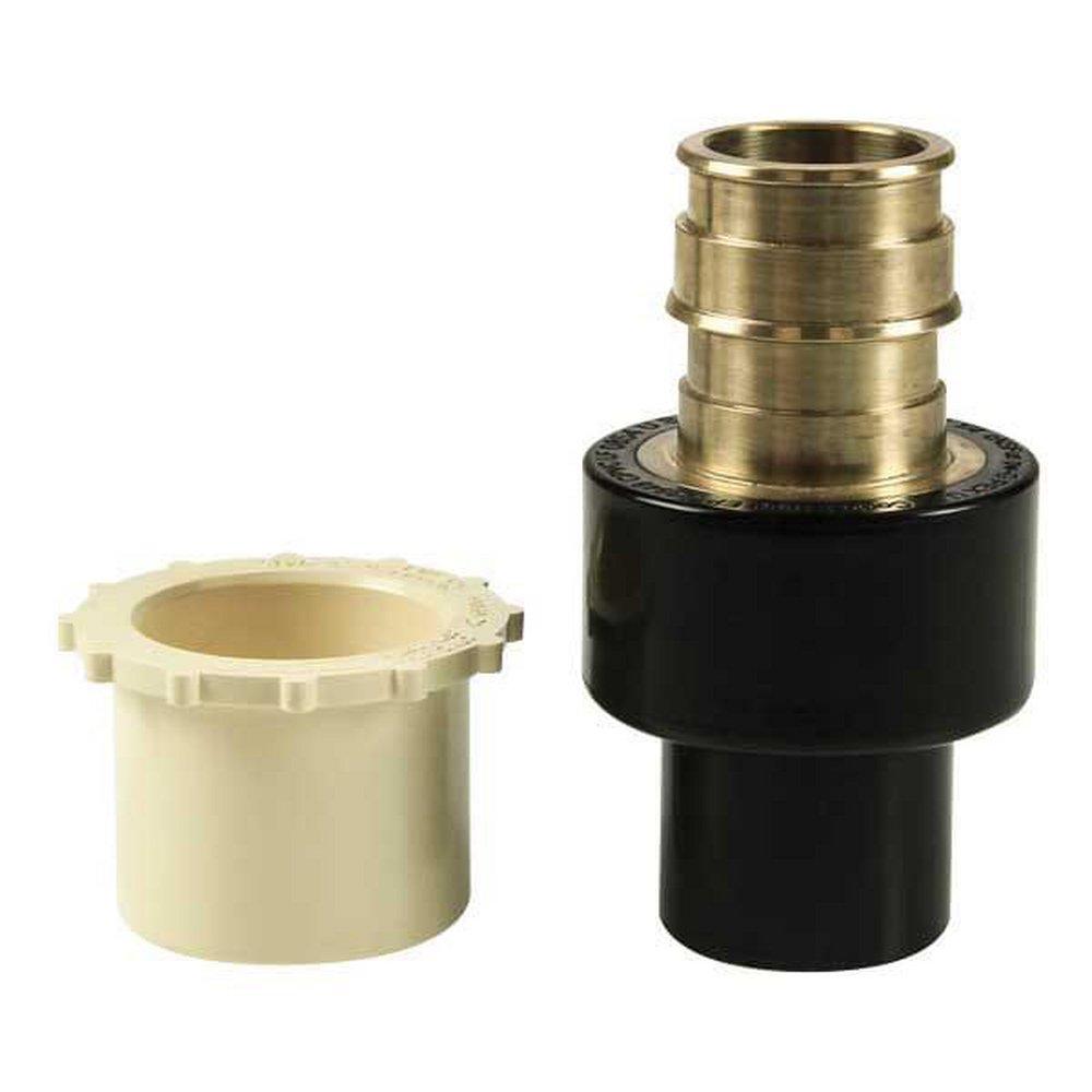Uponor Brass PEX Expansion x CPVC Spigot Adapter 