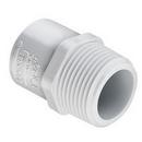 White MPT x Socket Schedule 80 PVC Adapter 