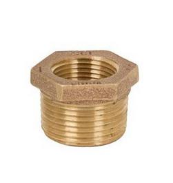 2 x 1 in. Threaded Reducing Brass Hex Bushing