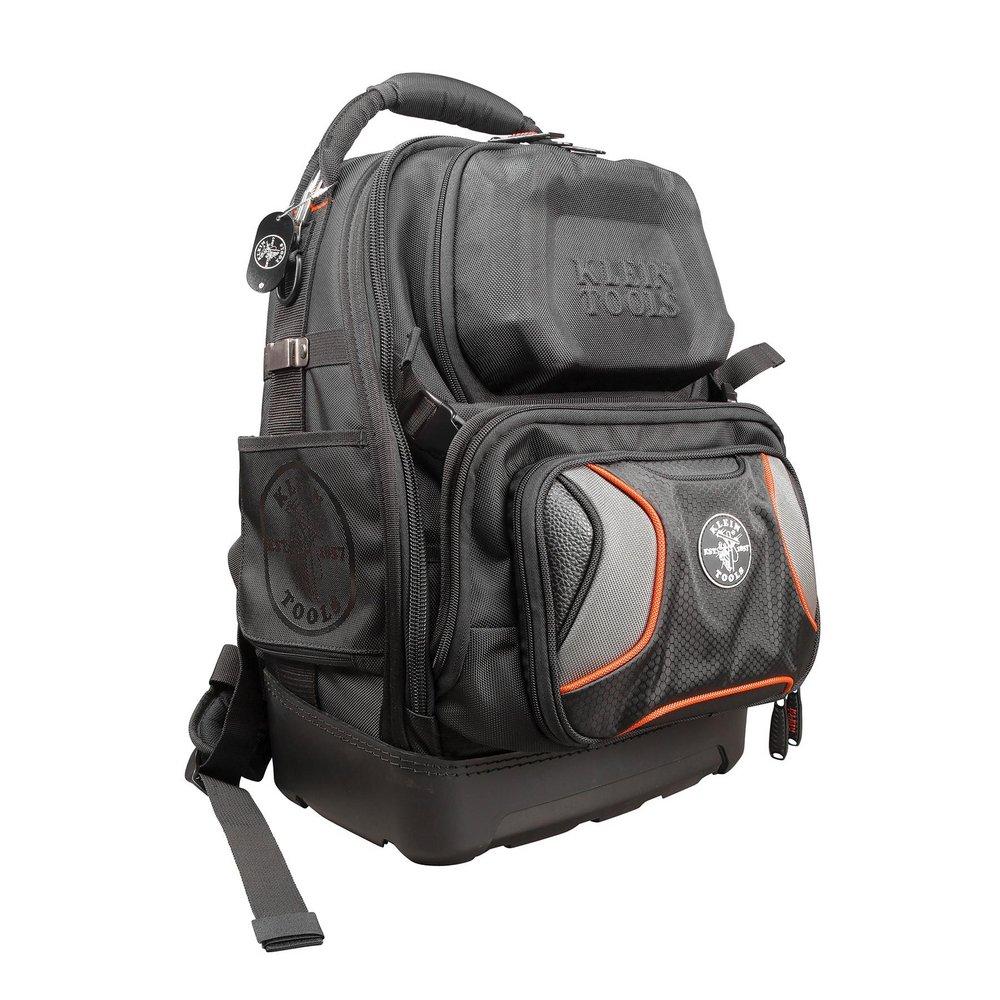 Klein Tools Black 13-1/2 in. Polypropylene and 1680D Ballistic Weave Black, Orange and Grey Tool Bag 