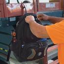 Klein Tools Black 13-1/2 in. Polypropylene and 1680D Ballistic Weave Black, Orange and Grey Tool Bag 