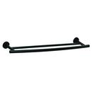 24 in. Double Towel Bar in Matte Black