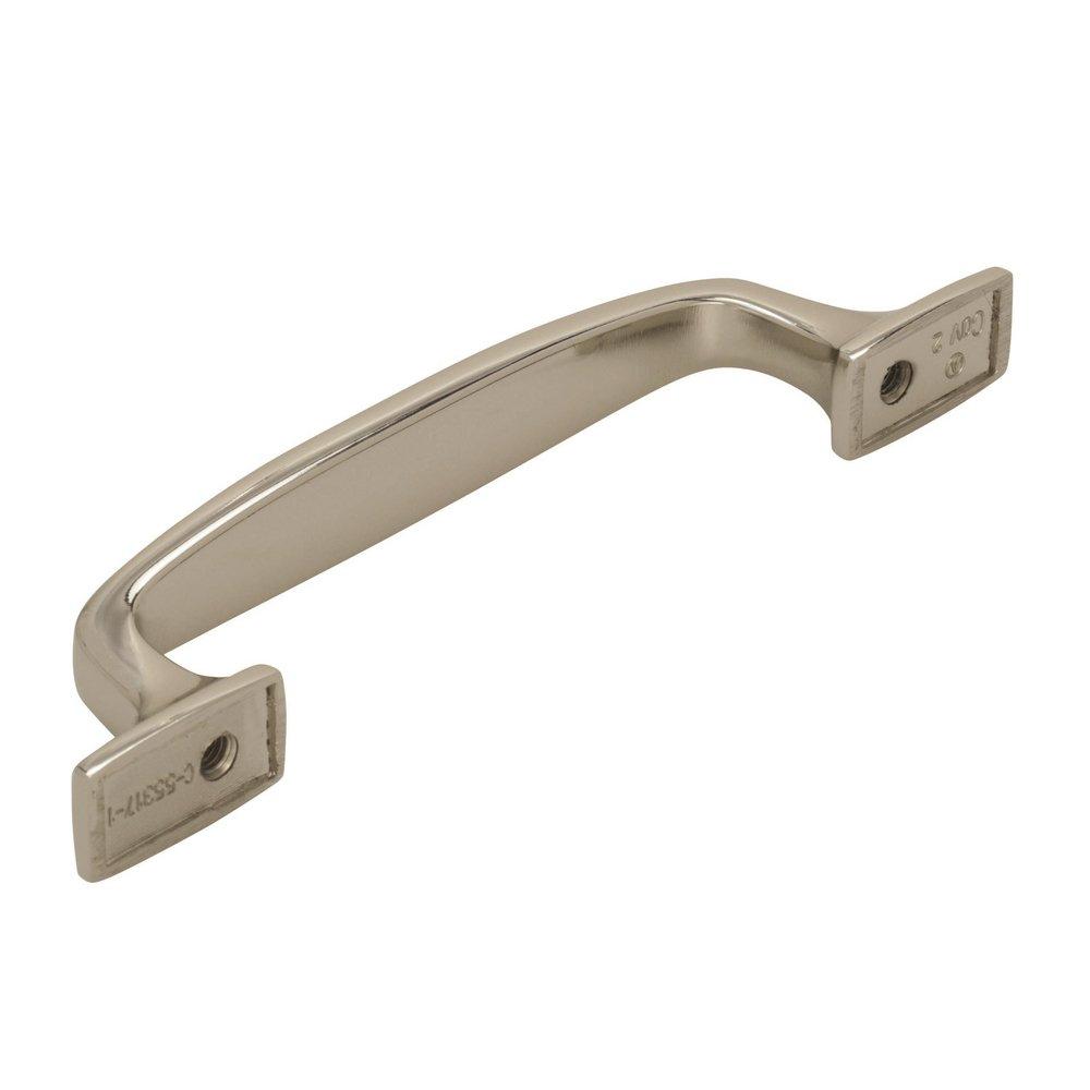 Amerock Polished Nickel Highland Ridge 3-3/4 in (96 mm) Center-to-Center Polished Nickel Cabinet Pull 