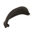 Amerock Flat Black 3-7/16 in. Center-to-Center Cabinet Pull 