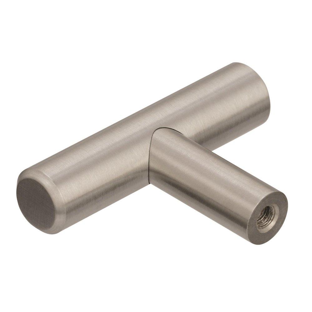 Amerock Stainless Steel Bar Pulls 1-15/16 in (49 mm) Length Stainless Steel Cabinet Knob 