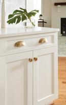 Amerock Golden Champagne 5-1/16 in. Center-to-Center Cabinet Cup Pull 