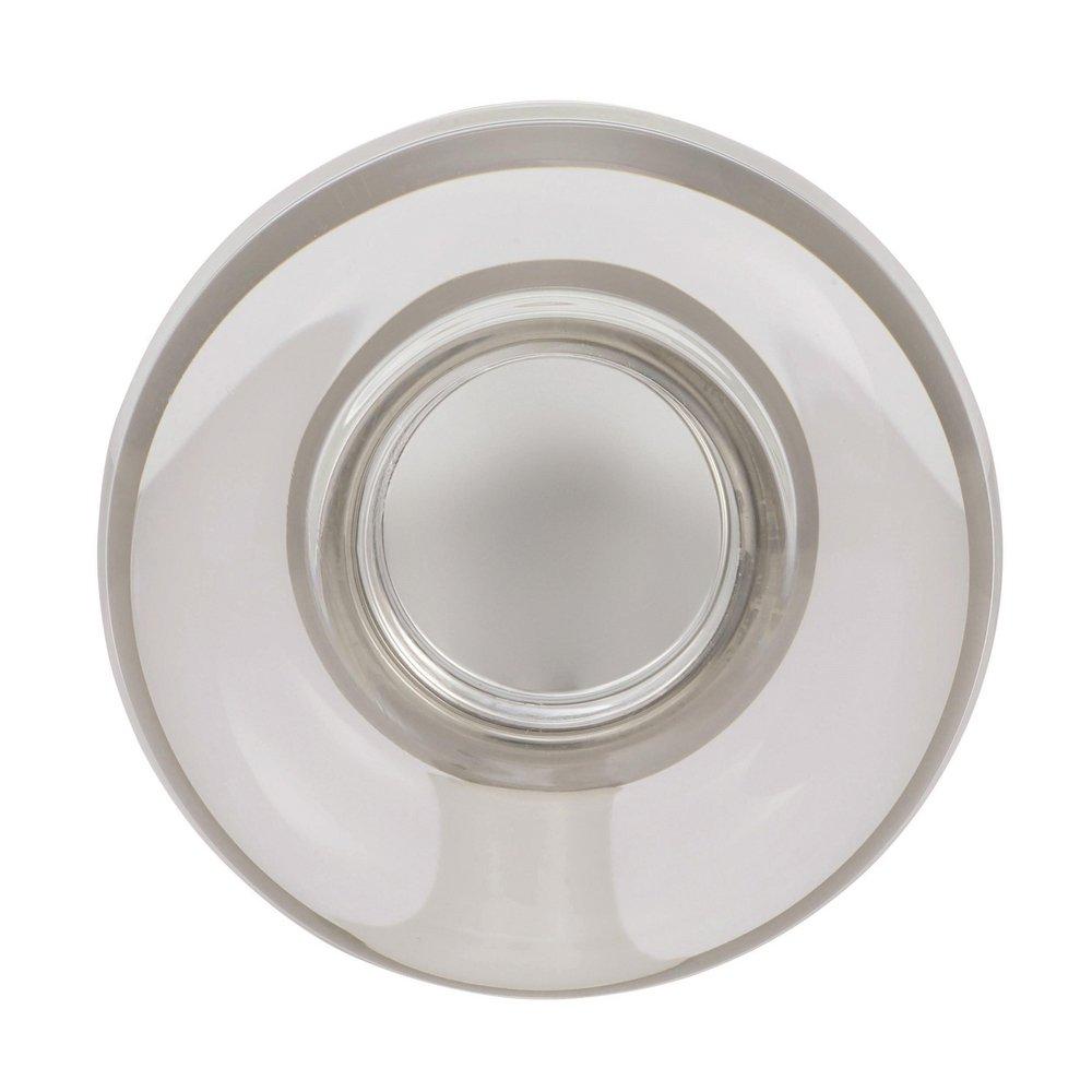 Amerock Clear/Satin Nickel Glacio 1-3/4 in (44 mm) Diameter Clear/Satin Nickel Cabinet Knob 