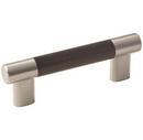 3-3/4 in. Center-to-Center Cabinet Pull in  Satin Nickel/Oil Rubbed Bronze