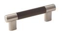 Esquire 3in & 3-3/4 in (76mm & 96 mm) Center-to-Center Satin Nickel/Oil-Rubbed Bronze Cabinet Pull