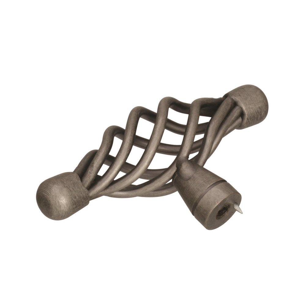 Amerock Weathered Nickel Village Classics 2-3/4 in (70 mm) Length Weathered Nickel Cabinet Knob 