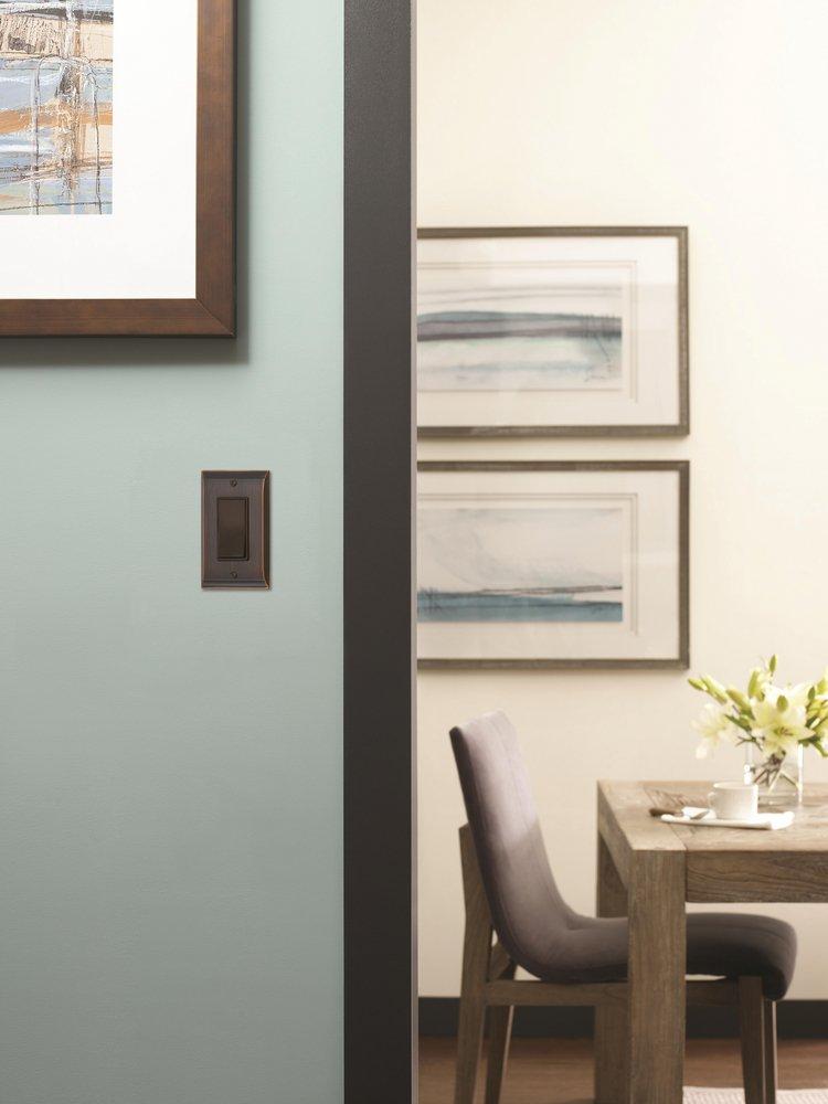 Amerock Oil Rubbed Bronze Candler 1 Rocker Oil-Rubbed Bronze Wall Plate 