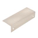 Amerock Satin Nickel Edge Pull 3-3/4 in (96 mm) Center-to-Center Satin Nickel Cabinet Pull 