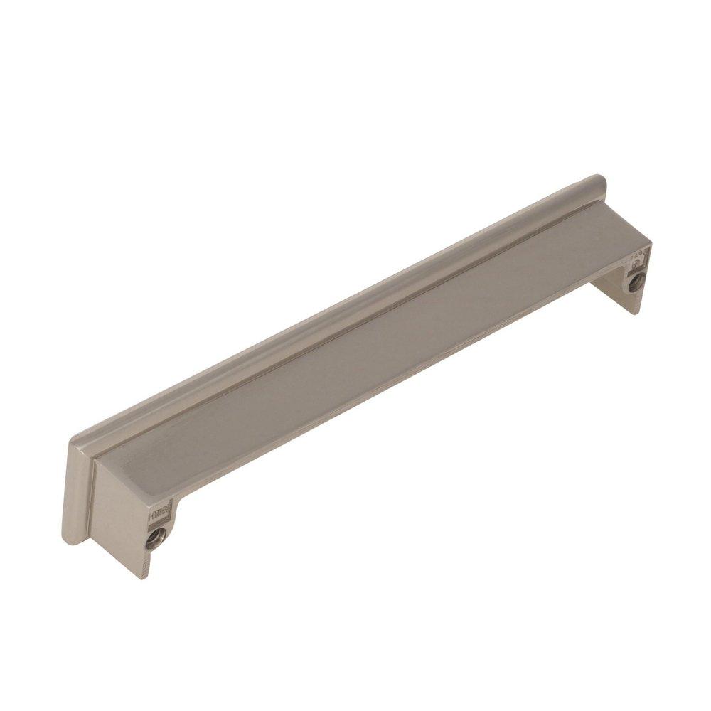 Amerock Polished Nickel Manor 5-1/16 in (128 mm) Center-to-Center Polished Nickel Cabinet Cup Pull 