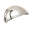 3 in. Center-to-Center Cup Pull in Polished Nickel