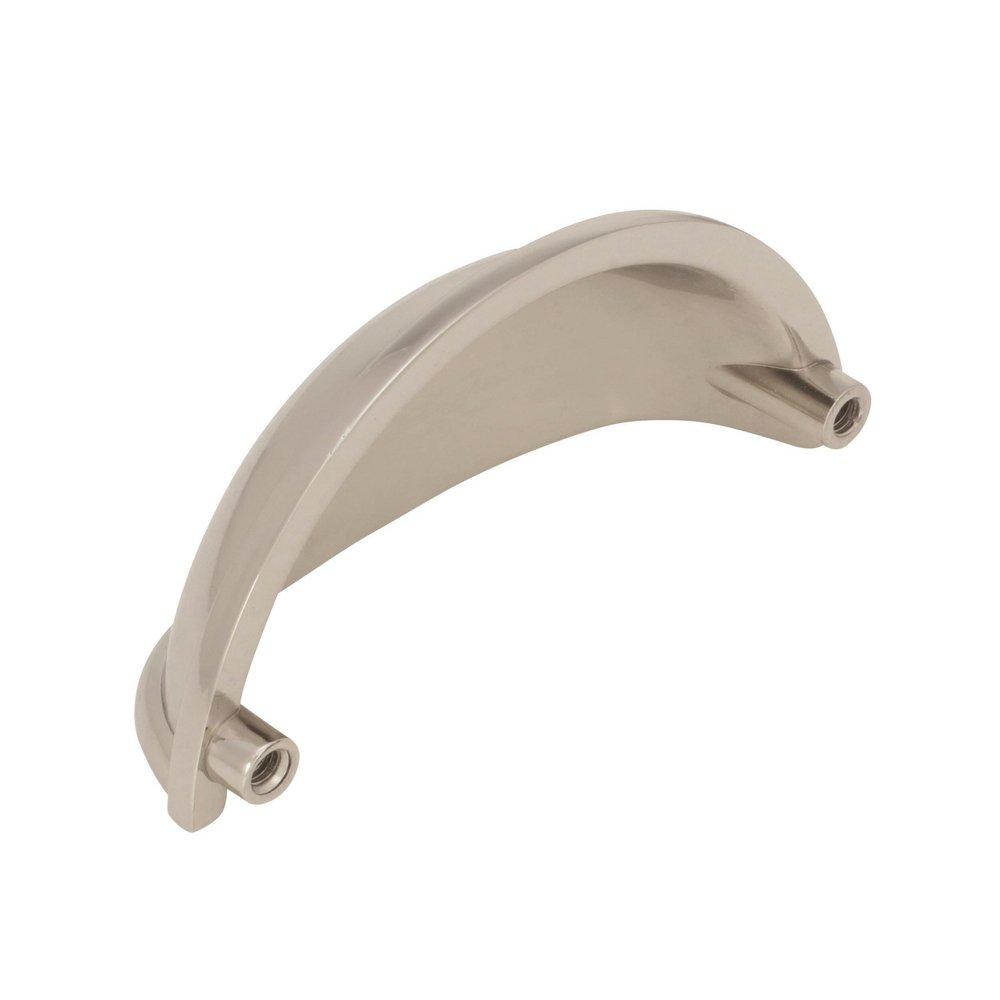 Amerock Polished Nickel Cup Pulls 3 in (76 mm) Center-to-Center Polished Nickel Cabinet Cup Pull 