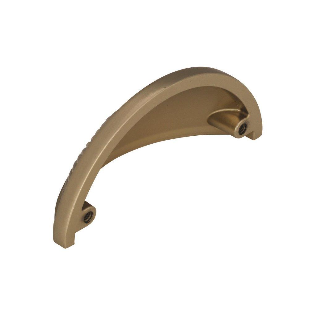 Sea Grass 3 in (76 mm) Center-to-Center Golden Champagne Cabinet Cup Pull 