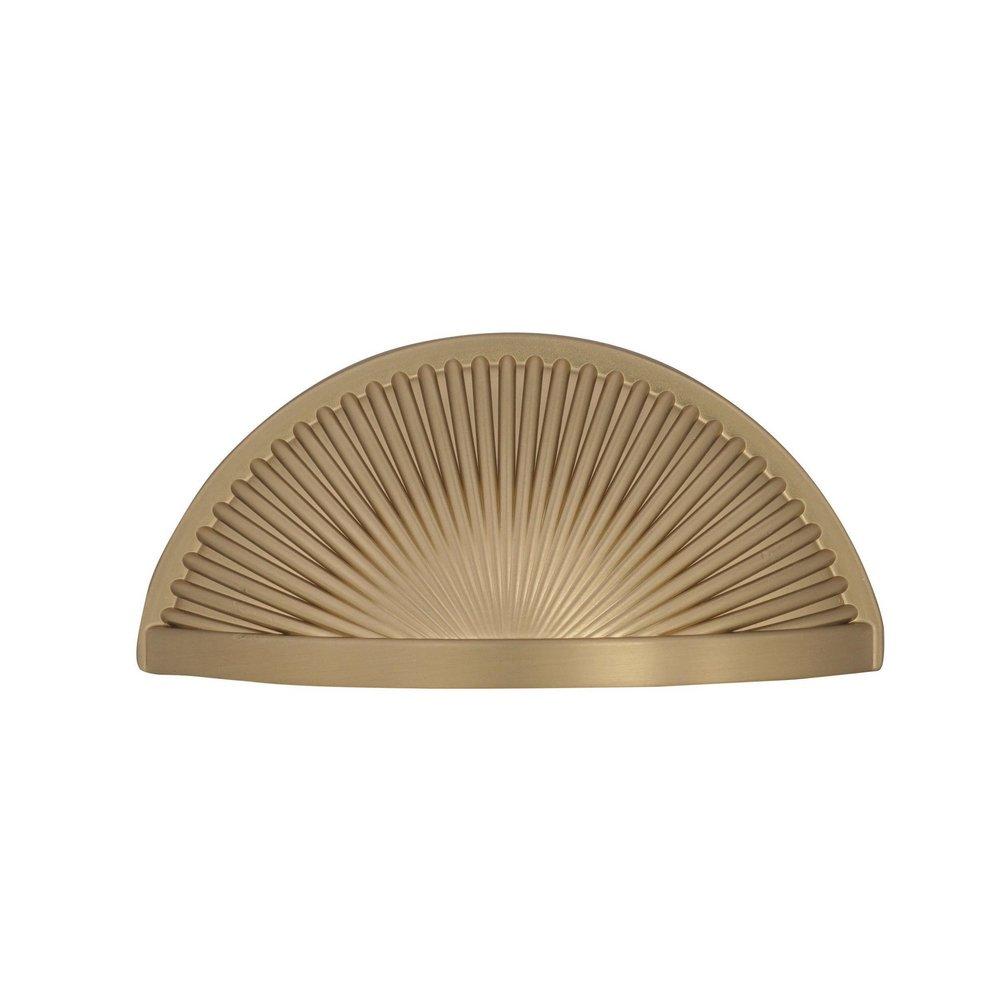 Sea Grass 3 in (76 mm) Center-to-Center Golden Champagne Cabinet Cup Pull 
