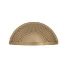 Sea Grass 3 in (76 mm) Center-to-Center Golden Champagne Cabinet Cup Pull 