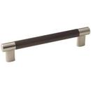 6-5/16 in. Center-to-Center Pull in Satin Nickel/Oil Rubbed Bronze