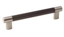 Esquire 6-5/16 in (160 mm) Center-to-Center Satin Nickel/Oil-Rubbed Bronze Cabinet Pull