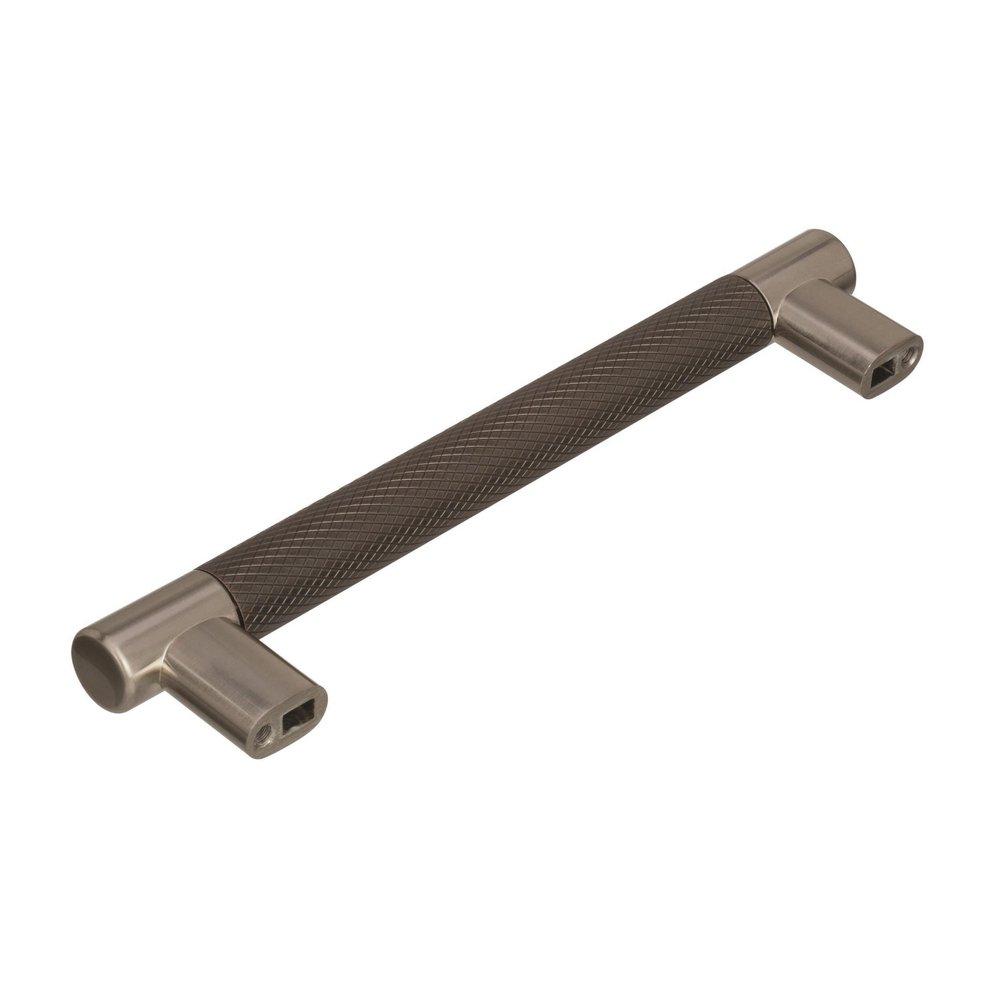 Amerock Satin Nickel/Oil Rubbed Bronze Esquire 6-5/16 in (160 mm) Center-to-Center Satin Nickel/Oil-Rubbed Bronze Cabinet Pull 