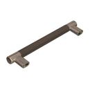 Amerock Satin Nickel/Oil Rubbed Bronze Esquire 6-5/16 in (160 mm) Center-to-Center Satin Nickel/Oil-Rubbed Bronze Cabinet Pull 