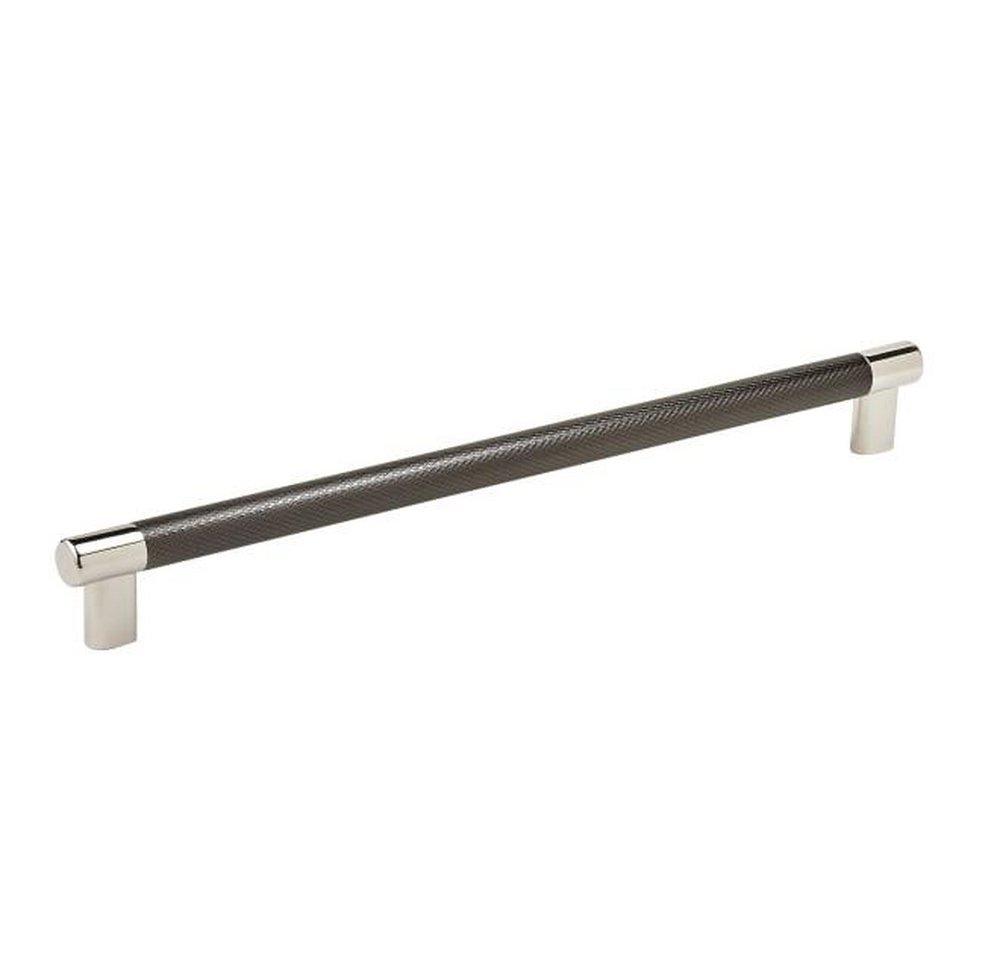Amerock Polished Nickel/Gunmetal 12-5/8 in. Center-to-Center Pull 