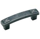 3 in. Center-to-Center Cabinet Pull in Wrought Iron