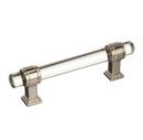 3-3/4 in. Center-to-Center Pull in Clear/Polished Nickel