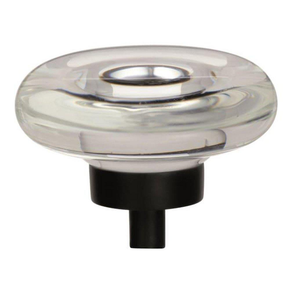 Amerock Clear/Black Bronze 1-3/4 in. Knob 