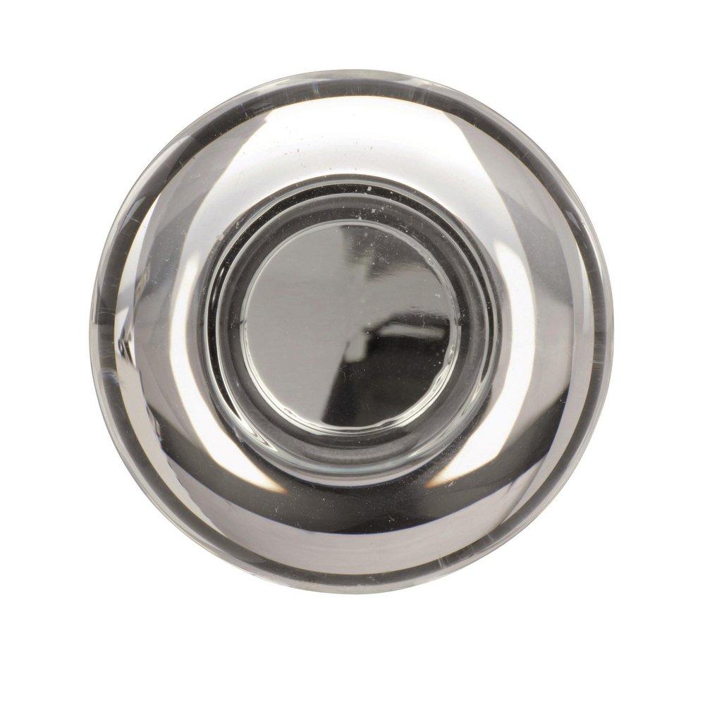 Glacio 1-3/4 in (44 mm) Diameter Clear/Black Bronze Cabinet Knob 