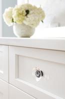 Glacio 1-3/4 in (44 mm) Diameter Clear/Black Bronze Cabinet Knob 