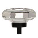 Glacio 1-3/4 in (44 mm) Diameter Clear/Black Bronze Cabinet Knob 