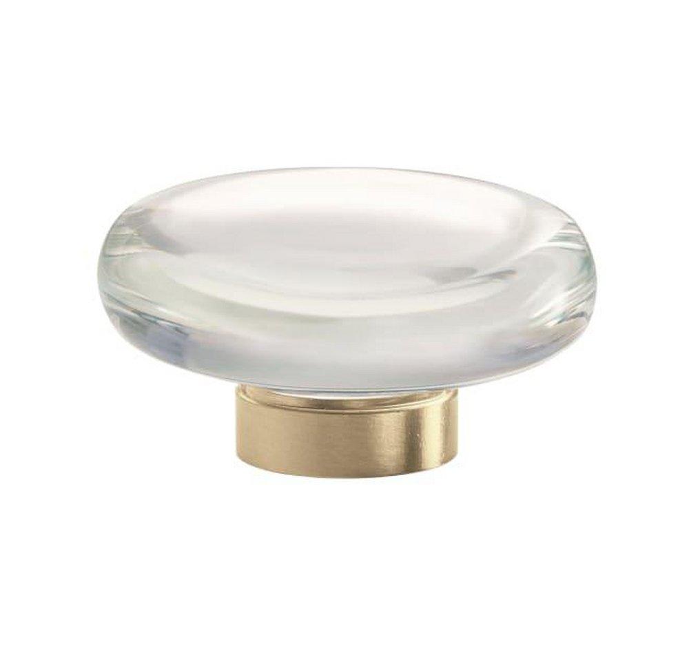 Amerock Clear/Golden Champagne 1-3/4 in. Knob 