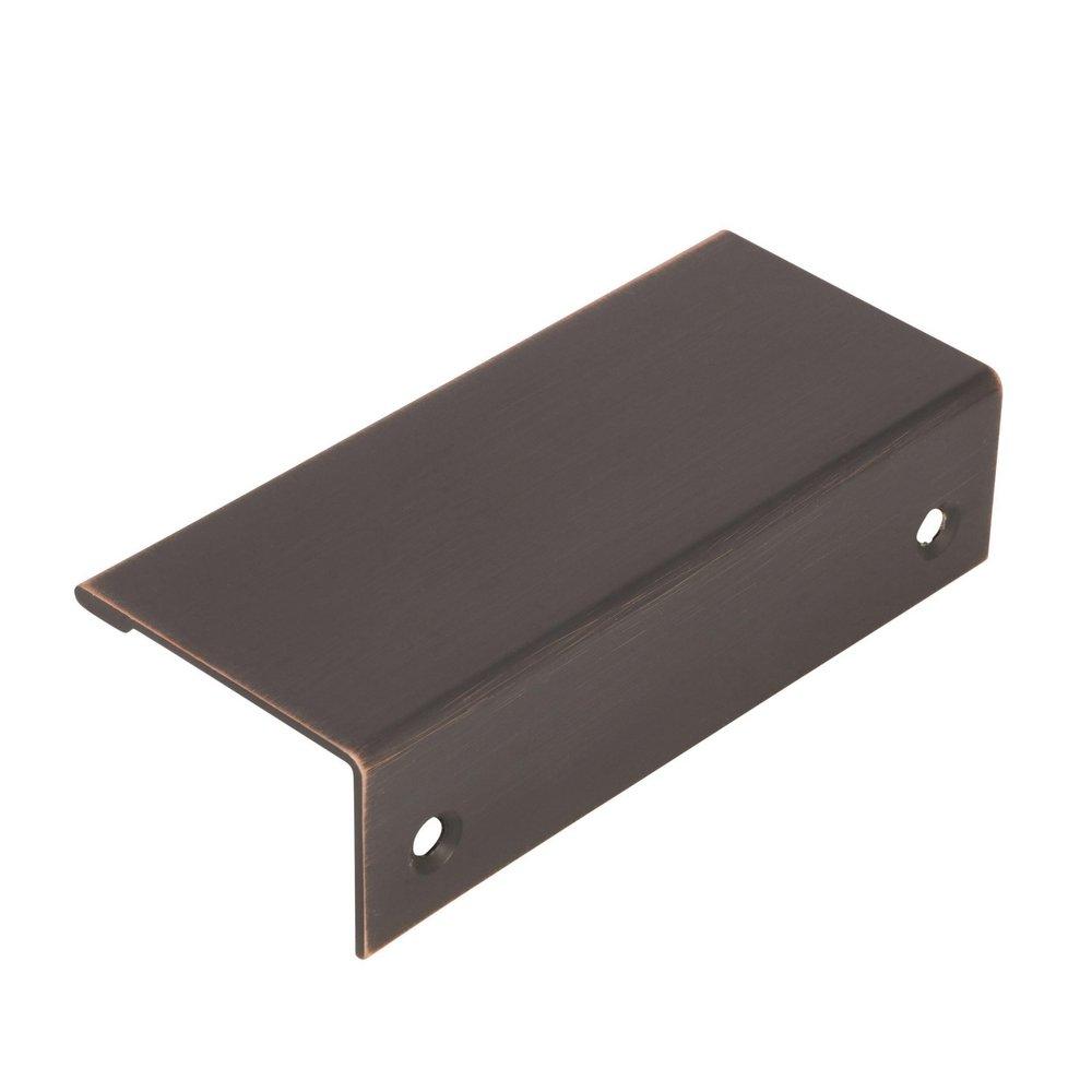 Amerock Oil Rubbed Bronze Edge Pull 3 in (76 mm) Center-to-Center Oil-Rubbed Bronze Cabinet Pull 