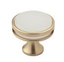1-3/8 in. Cabinet Knob in Golden Champagne/Frosted