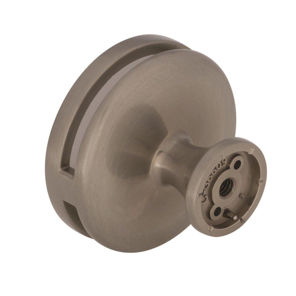 Oberon 1-3/4 in (44 mm) Diameter Satin Nickel/Frosted Cabinet Knob 