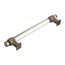 Glacio 6-5/16 in (160 mm) Center-to-Center Clear/Satin Nickel Cabinet Pull 