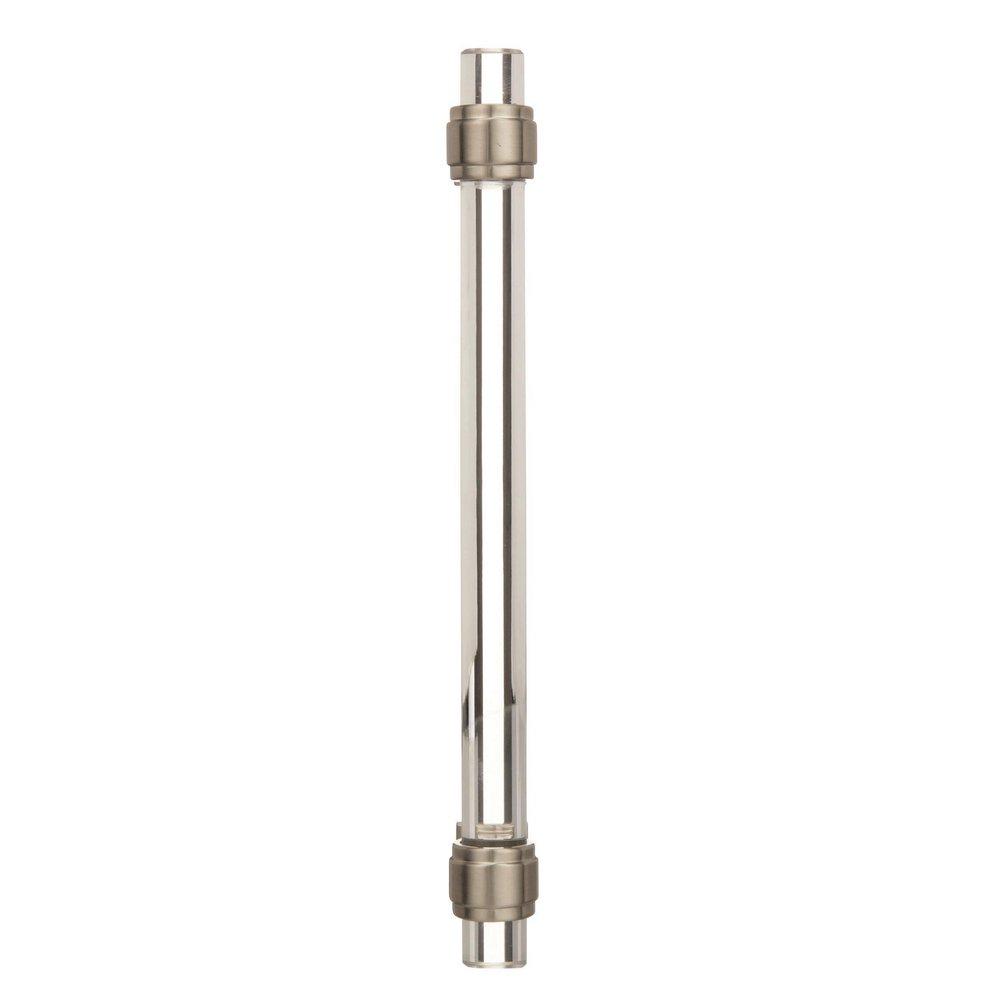 Glacio 6-5/16 in (160 mm) Center-to-Center Clear/Satin Nickel Cabinet Pull 