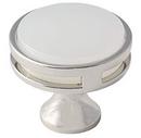 1-3/8 in. Knob in Polished Nickel/Frosted