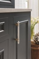 Carrione 5-1/16 in (128 mm) Center-to-Center Marble White/Golden Champagne Cabinet Pull 