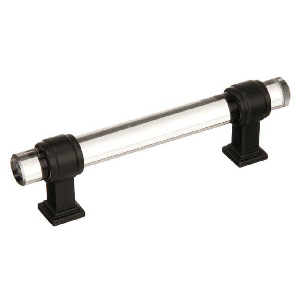 Amerock Clear/Black Bronze 3-3/4 in. Center-to-Center Pull 