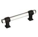 3-3/4 in. Center-to-Center Pull in Clear/Black Bronze
