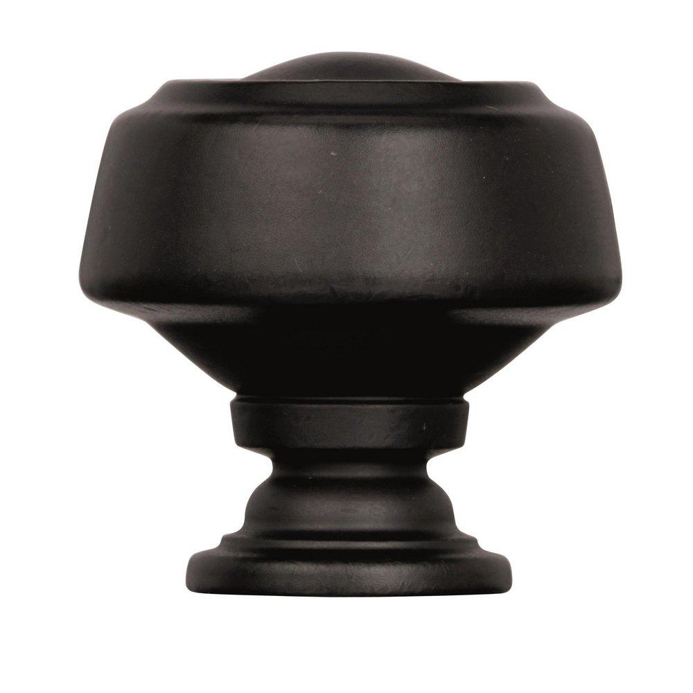 Amerock Black Bronze Kane 1-3/16 in (30 mm) Diameter Black Bronze Cabinet Knob 
