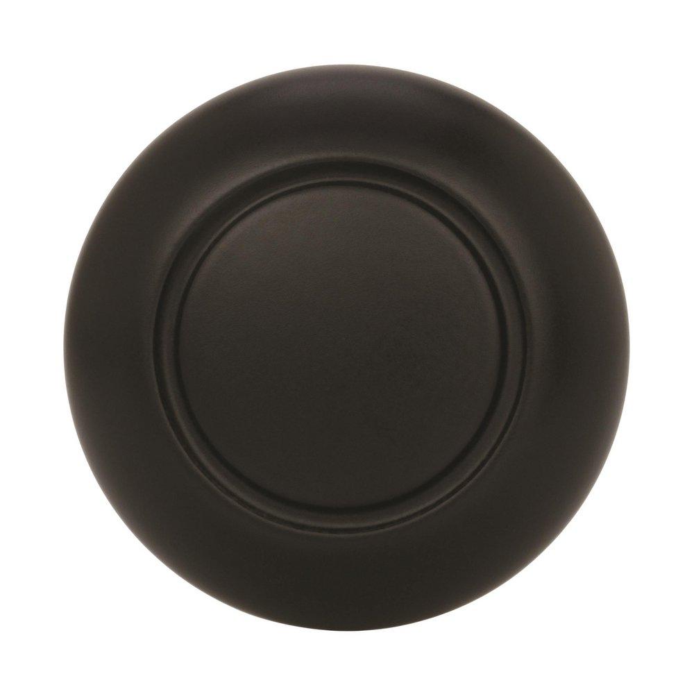Allison Value 1-1/4 in (32 mm) Diameter Flat Black Cabinet Knob 