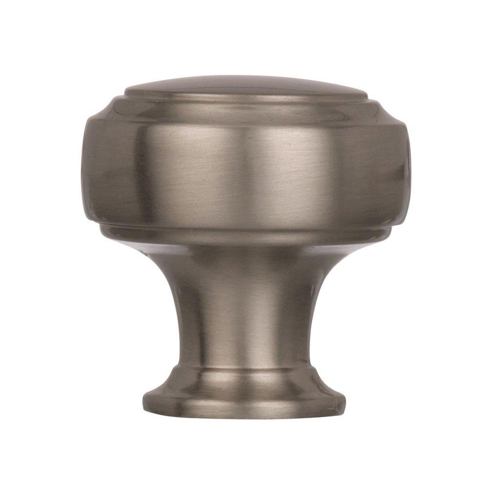 Amerock Satin Nickel Highland Ridge 1-3/16 in (30 mm) Diameter Satin Nickel Cabinet Knob 