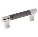 3-3/4 in. Center-to-Center Cabinet Pull in  Polished Nickel/Gunmetal