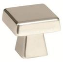 1-3/16 in. Square Cabinet Knob in Polished Nickel