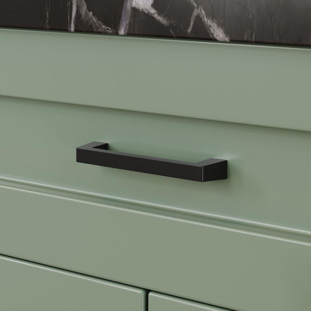 Amerock Black Bronze 5-1/16 in. Center-to-Center Cabinet Pull 